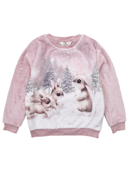 H&M Other - H&M girls fluffy bunny sweatshirt